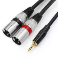 STEREO EP TO 2 XLR MALE 5MTR